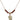 Rose Birthstone Necklace | 1/2 inch | 4mm Beads  Garnet 14kt Gold Filled