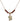 Rose Birthstone Necklace | 1/2 inch | 4mm Beads  Garnet 14kt Gold Filled