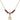 Saint Anne Birthstone Necklace | 1/2 inch | 4mm Beads  Garnet 14kt Gold Filled