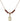 Saint Anne Birthstone Necklace | 1/2 inch | 4mm Beads  Garnet 14kt Gold Filled