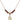 Saint Christopher Birthstone Necklace | 1/2 inch | 4mm Beads  Garnet 14kt Gold Filled