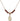 Saint Christopher Birthstone Necklace | 1/2 inch | 4mm Beads  Garnet 14kt Gold Filled