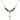 Crucifix Birthstone Necklace | 7/8 inch | 4mm Beads  Garnet 14kt Gold Filled