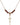 Crucifix Birthstone Necklace | 7/8 inch | 4mm Beads  Garnet 14kt Gold Filled