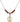 Saint Christopher Birthstone Necklace | 5/8 inch | 4mm Beads  Garnet 14kt Gold Filled