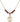 Saint Michael the Archangel Birthstone Necklace | 5/8 inch | 4mm Beads  Garnet 14kt Gold Filled
