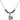 Miraculous Medal Birthstone Necklace | 1/2 inch | 4mm Beads  Garnet Sterling Silver