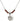 Miraculous Medal Birthstone Necklace | 1/2 inch | 4mm Beads  Garnet Sterling Silver