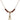 Infant of Prague Birthstone Necklace | 3/4 inch | 4mm Beads  Garnet 14kt Gold Filled