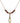 Infant of Prague Birthstone Necklace | 3/4 inch | 4mm Beads  Garnet 14kt Gold Filled