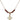 5-Way / Chalice Birthstone Necklace | 1/2 inch | 4mm Beads  Garnet 14kt Gold Filled