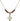 5-Way / Chalice Birthstone Necklace | 1/2 inch | 4mm Beads  Garnet 14kt Gold Filled