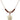 Heart / Communion Birthstone Necklace | 5/8 inch | 4mm Beads  Garnet 14kt Gold Filled