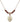 Heart / Communion Birthstone Necklace | 5/8 inch | 4mm Beads  Garnet 14kt Gold Filled