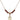 First Penance Birthstone Necklace | 1/2 inch | 4mm Beads  Garnet 14kt Gold Filled