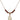 Chalice Birthstone Necklace | 1/2 inch | 4mm Beads  Garnet 14kt Gold Filled
