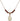 Chalice Birthstone Necklace | 1/2 inch | 4mm Beads  Garnet 14kt Gold Filled
