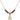 5-Way / Chalice Birthstone Necklace | 1/2 inch | 4mm Beads  Garnet 14kt Gold Filled