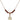 5-Way Birthstone Necklace | 1/2 inch | 4mm Beads  Garnet 14kt Gold Filled