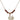 Saint Benedict Birthstone Necklace | 3/8 inch | 4mm Beads  Garnet 14kt Gold Filled