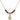Saint Christopher Birthstone Necklace | 3/8 inch | 4mm Beads  Garnet 14kt Gold Filled