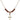 Cross Birthstone Necklace | 5/8 inch | 4mm Beads  Garnet 14kt Gold Filled