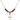 Cross Birthstone Necklace | 5/8 inch | 4mm Beads  Garnet 14kt Gold Filled