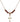 Cross Birthstone Necklace | 5/8 inch | 4mm Beads  Garnet 14kt Gold Filled