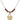 Heart Birthstone Necklace | 5/8 inch | 4mm Beads  Garnet 14kt Gold Filled