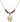 Heart Birthstone Necklace | 5/8 inch | 4mm Beads  Garnet 14kt Gold Filled