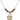 Confirmation Heart Birthstone Necklace | 5/8 inch | 4mm Beads  Garnet 14kt Gold Filled