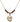 Confirmation Heart Birthstone Necklace | 5/8 inch | 4mm Beads  Garnet 14kt Gold Filled