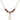 Cross Birthstone Necklace | 3/4 inch | 4mm Beads  Garnet 14kt Gold Filled