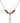 Cross Birthstone Necklace | 3/4 inch | 4mm Beads  Garnet 14kt Gold Filled