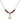 Trinity Irish Knot Birthstone Necklace | 3/8 inch | 4mm Beads  Garnet 14kt Gold Filled