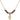 Scapular Birthstone Necklace | 3/8 inch | 4mm Beads  Garnet 14kt Gold Filled