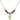 Scapular Birthstone Necklace | 3/8 inch | 4mm Beads  Garnet 14kt Gold Filled