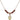 St. Jude Birthstone Necklace | 3/8 inch | 4mm Beads  Garnet 14kt Gold Filled