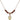 St. Jude Birthstone Necklace | 3/8 inch | 4mm Beads  Garnet 14kt Gold Filled
