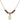 Infant Birthstone Necklace | 3/8 inch | 4mm Beads  Garnet 14kt Gold Filled