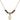 Infant Birthstone Necklace | 3/8 inch | 4mm Beads  Garnet 14kt Gold Filled