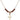 Cross Birthstone Necklace | 5/8 inch | 4mm Beads  Garnet 14kt Gold Filled