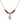 Our Lady of Guadalupe Birthstone Necklace | 3/8 inch | 4mm Beads  Garnet 14kt Gold Filled