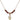 Our Lady of Guadalupe Birthstone Necklace | 3/8 inch | 4mm Beads  Garnet 14kt Gold Filled