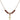 Chalice Birthstone Necklace | 3/8 inch | 4mm Beads  Garnet 14kt Gold Filled