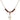 Cross Birthstone Necklace | 5/8 inch | 4mm Beads  Garnet 14kt Gold Filled