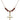 Crucifix Birthstone Necklace | 7/8 inch | 4mm Beads  Garnet 14kt Gold Filled