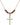 Crucifix Birthstone Necklace | 7/8 inch | 4mm Beads  Garnet 14kt Gold Filled