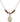 Saint Michael the Archangel Birthstone Necklace | 5/8 inch | 4mm Beads  Garnet 14kt Gold Filled
