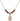 Saint Andrew the Apostle Birthstone Necklace | 1/2 inch | 4mm Beads  Garnet 14kt Gold Filled